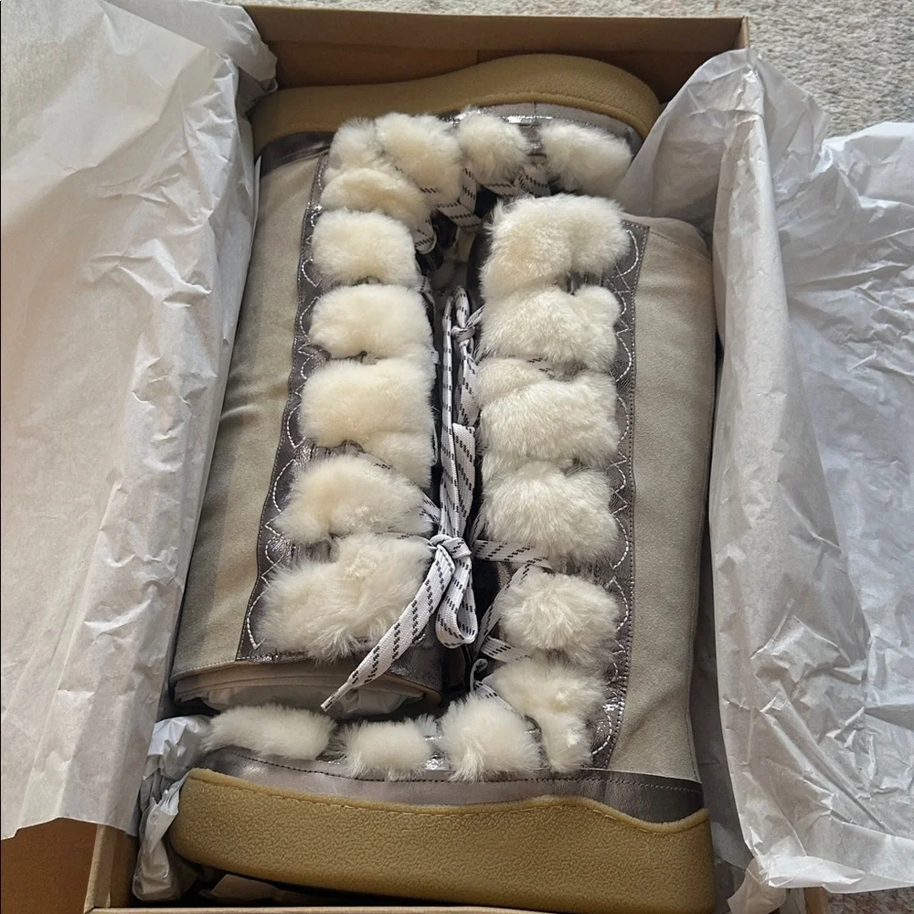 Free People Wilder Mukluk Suede & Shearling Boot